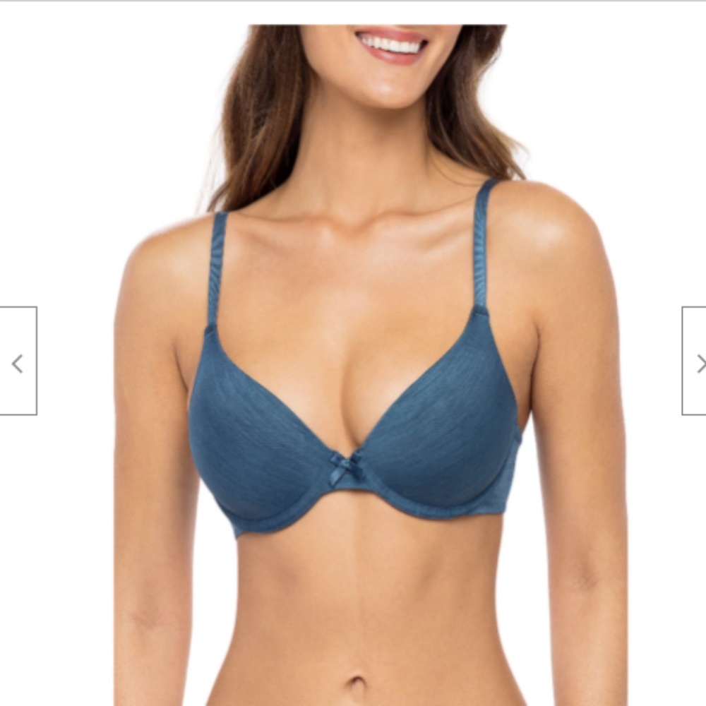 Secret Treasures T shirt underwired bra size 36DDD  blue *